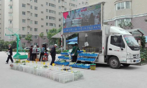 黄瑞霞：东郡府苑售菜场景